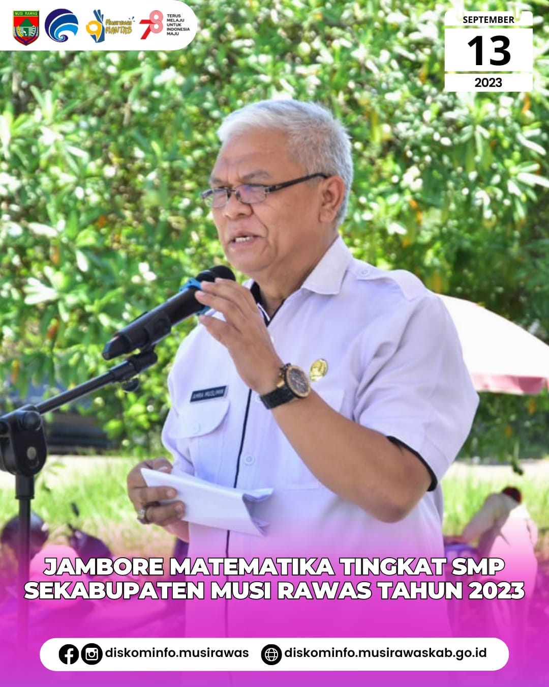 Jambore Matematika Tingkat SMP sekabupaten Musi Rawas Tahun 2023
