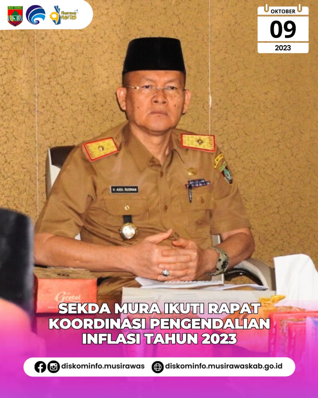 Rapat Koordinasi dalam Rangka Pengendalian Inflasi Tahun 2023