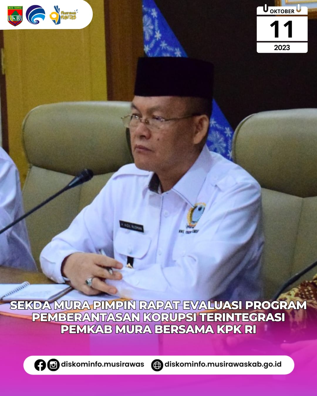 Rapat Koordinasi Pemantauan dan Evaluasi Program Pemberantasan Korupsi Terintegrasi