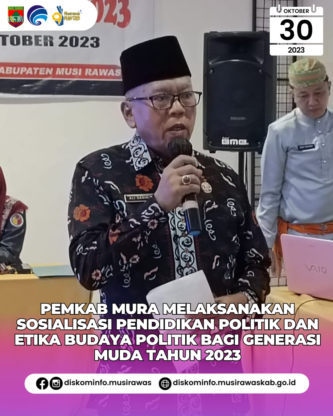 Sosialisasi Pendidikan Politik dan Etika Budaya Politik Bagi Generasi Muda, Pelajar dan Elemen Masyarakat Tahun 2023