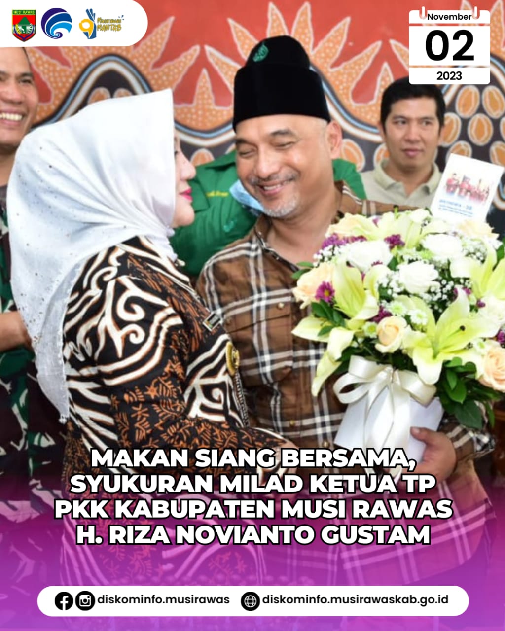 Syukuran Milad Ketua TP PKK Kabupaten Musi Rawas