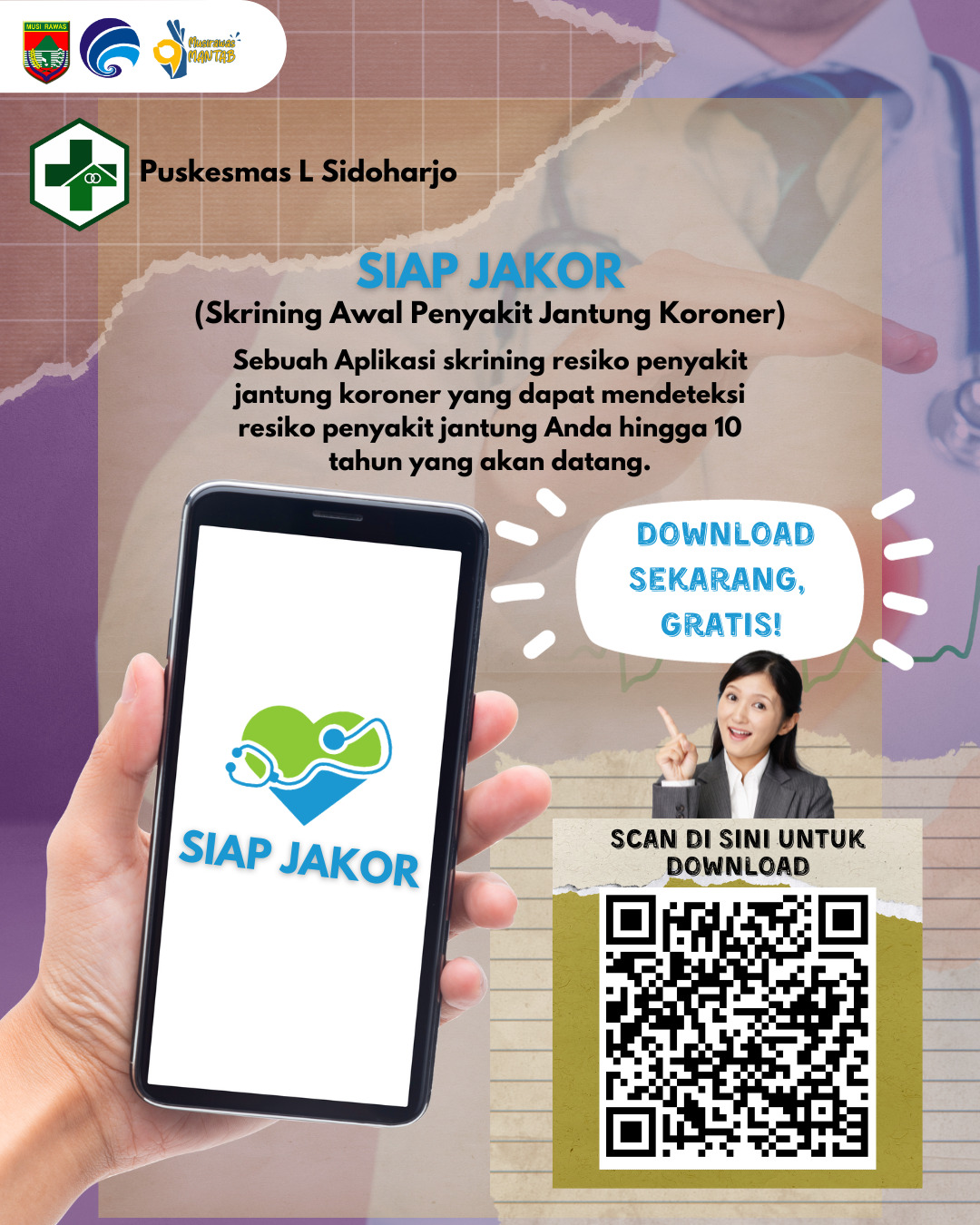 Puskesmas L Sidoharjo luncurkan SIAP JAKOR