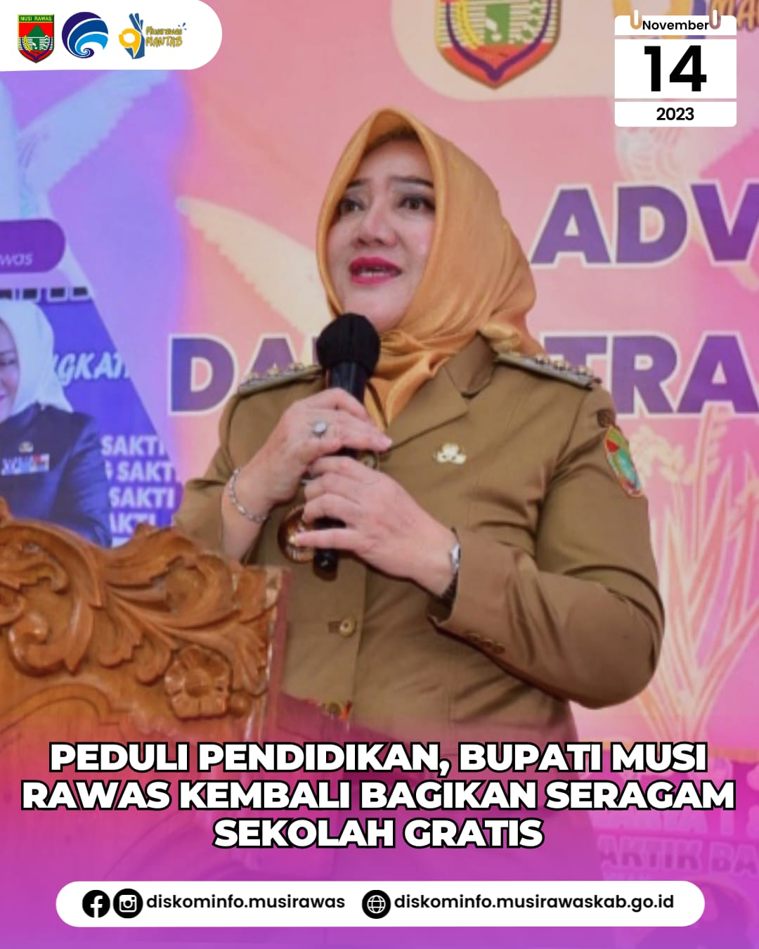 Peduli Pendidikan, Bupati Musi Rawas kembali bagikan Seragam Sekolah gratis