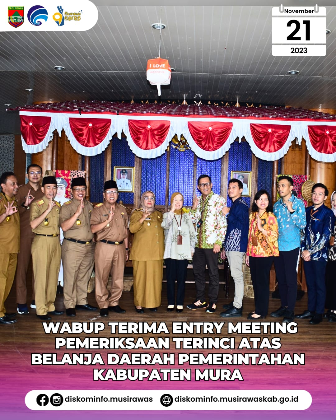 Wabup terima Entri Meeting pemeriksaan terinci