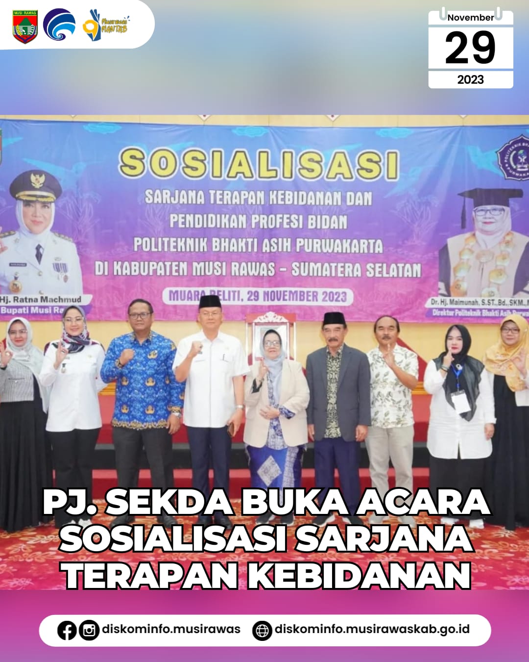 Pj Sekda Buka Acara Sosialisasi Sarjana Terapan Kebidanan