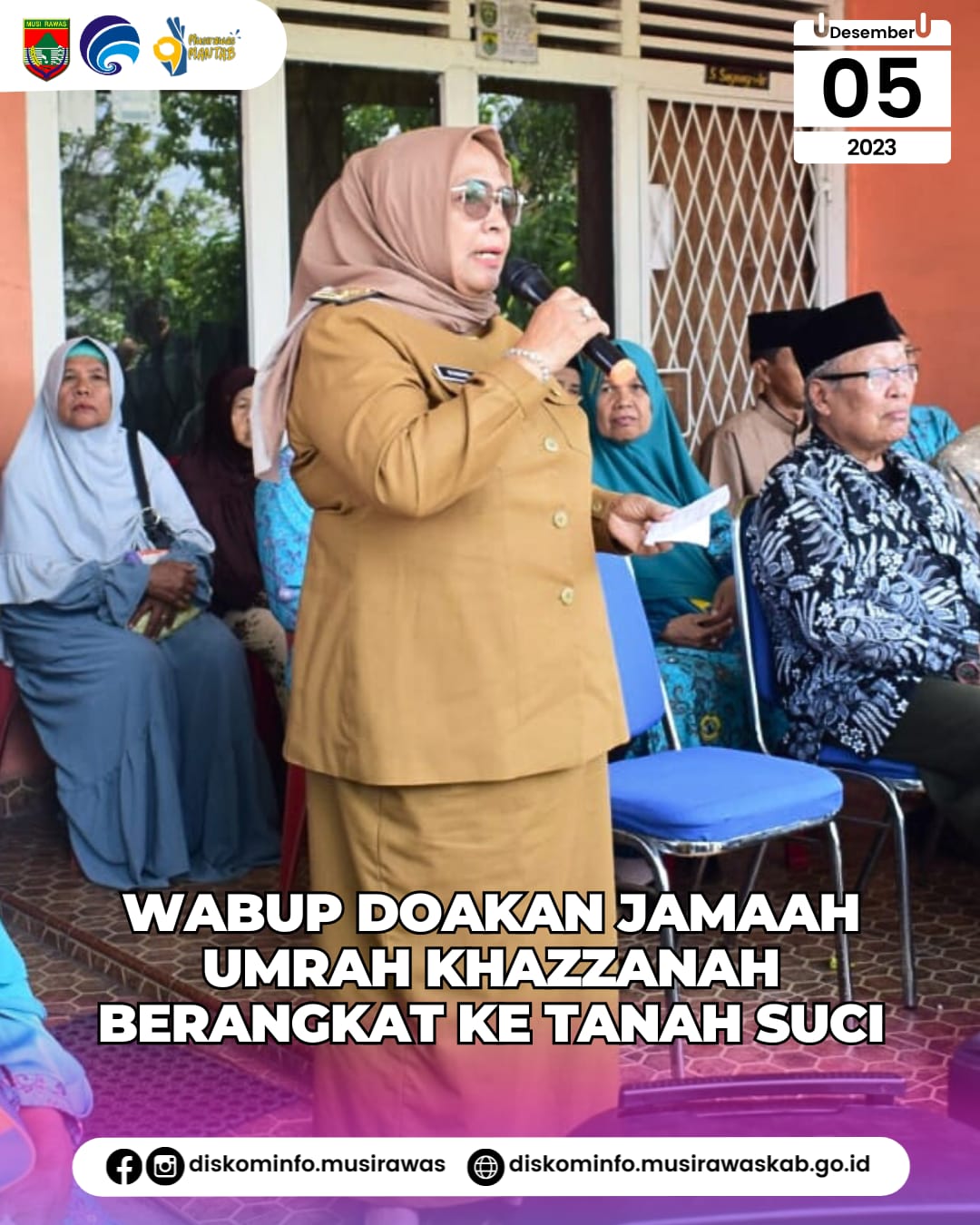 Wabup Doakan Jamaah Umrah Khazzanah Berangkat ke Tanah Suci