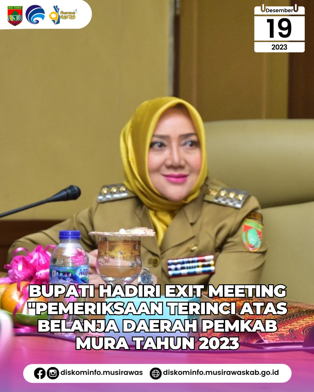 Bupati hadiri Exit Meeting Pemeriksaan Terinci atas Belanja Daerah Pemkab Musi Rawas 2023 hadiri Exit Meeting Pemeriksaan Terinci atas Belanja Daerah Pemkab Mura T.A 2023