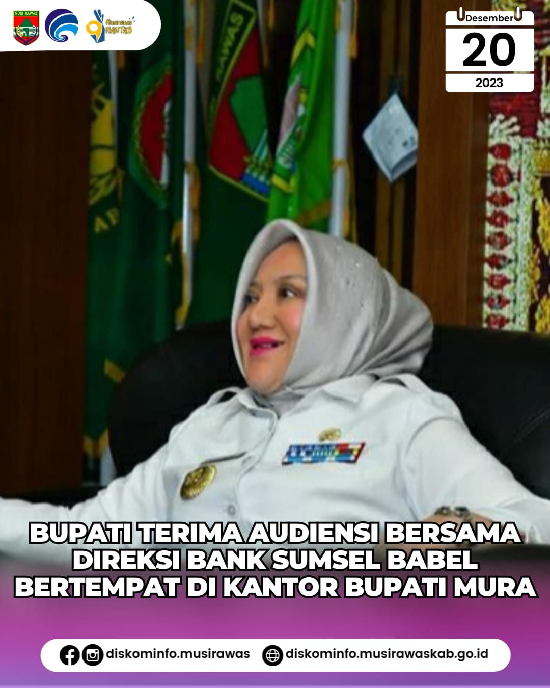 Bupati Musi Rawas terima Audiensi Bersama Direksi Bank SumselBabel