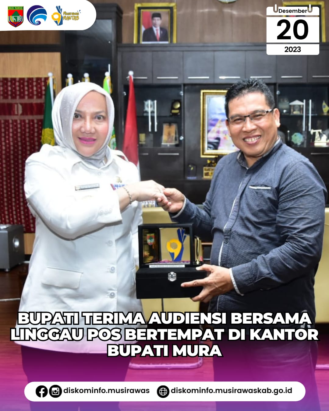 Bupati Musi Rawas terima Audiensi bersama Linggau Pos