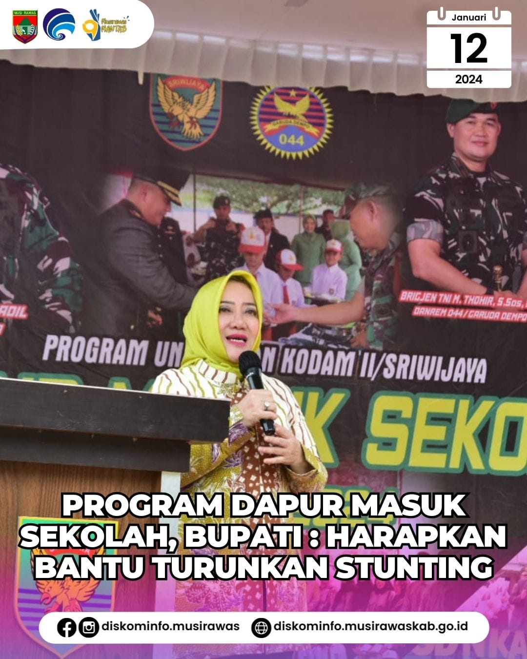 Program Dapur Masuk Sekolah, Bupati : Harapkan Bantu Turunkan Stunting