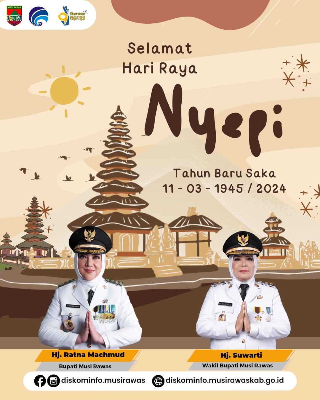 Selamat Hari Raya Nyepi Tahun baru saka 11-03-1945/2024