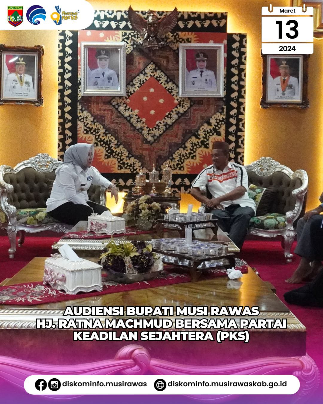 Audiensi Bupati Musi Rawas bersama Partai Keadilan Sejahtera Kabupaten Musi Rawas