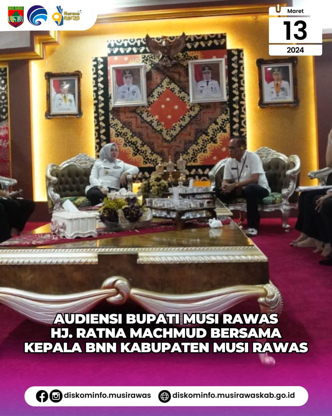 Audiensi bersama Kepala BNN Kabupaten Musi Rawas