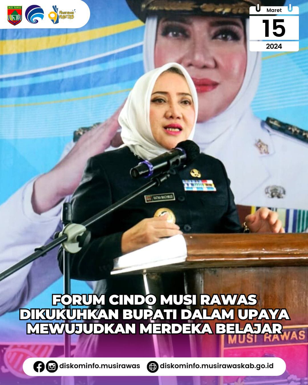 Forum CINDO Musi Rawas Dikukuhkan Bupati dalam Upaya Mewujudkan Merdeka Belajar