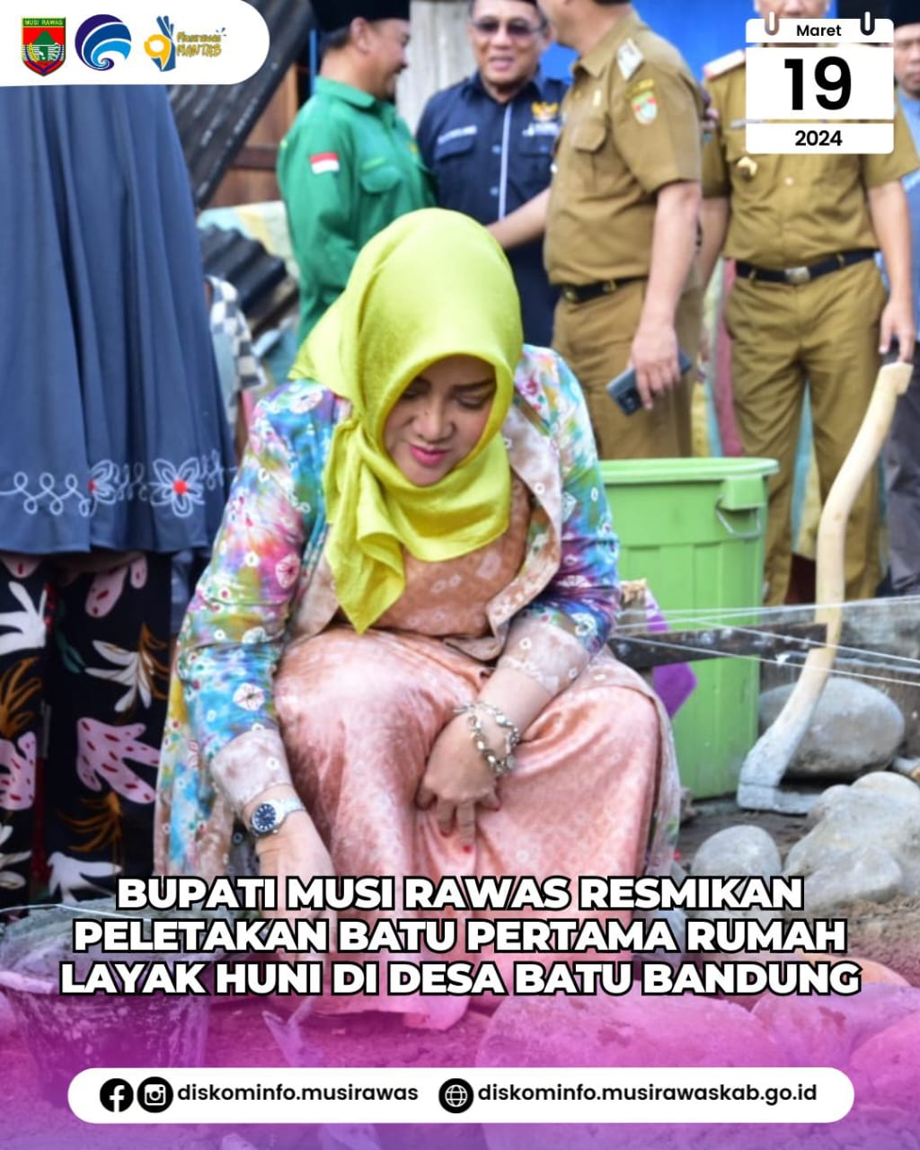 Bupati resmikan peletakan batu pertama Rumah Layak Huni Desa Batu Bandung