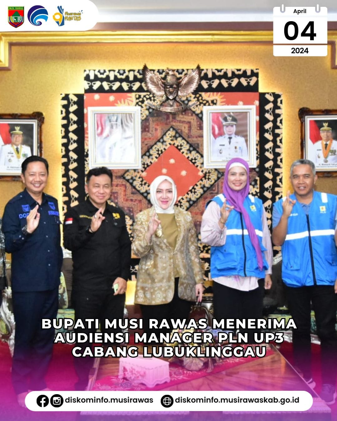 Bupati Musi Rawas Terima Audiensi Pimpinan Cabang IPNU dan IPPNU Kabupaten Musi Rawas