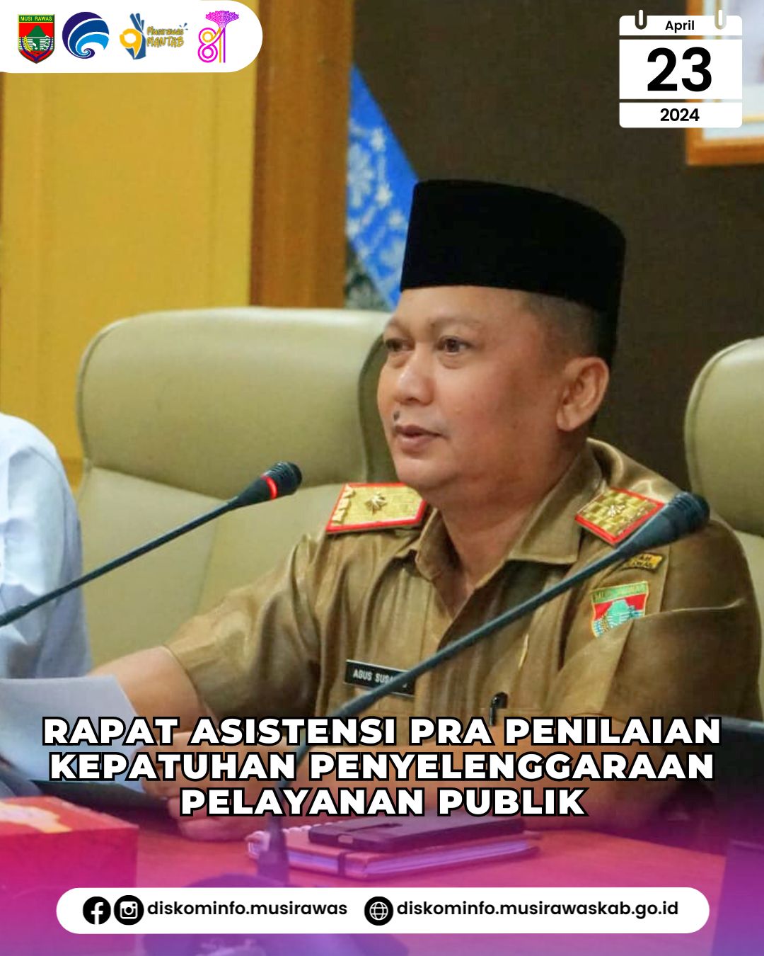 Rapat Asistensi Pra Penilaian Kepatuhan Penyelenggaraan Pelayanan Publik