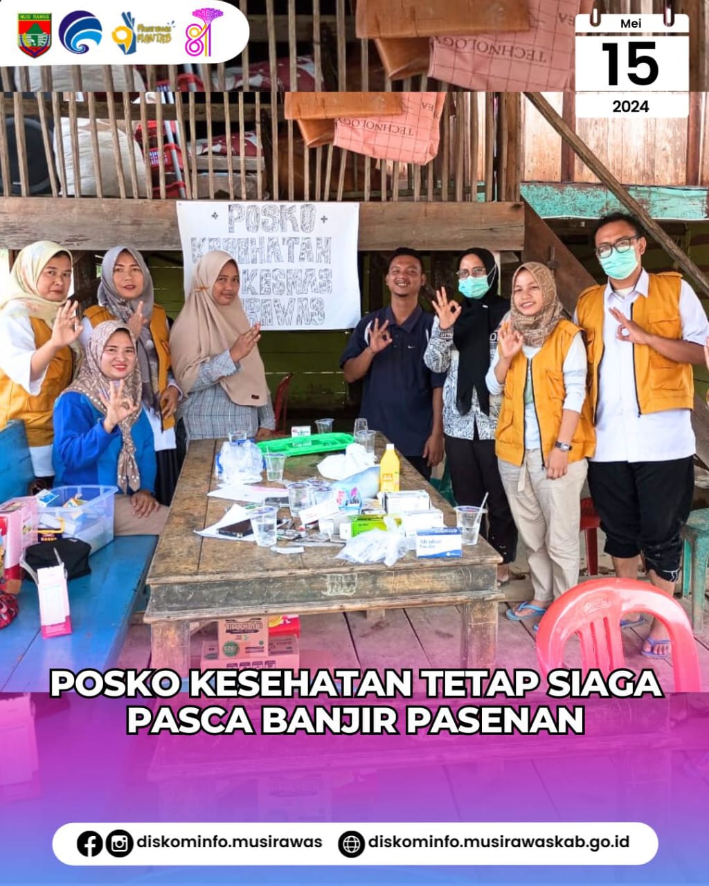 Posko Kesehatan Tetap Siaga Pasca Banjir Pasenan