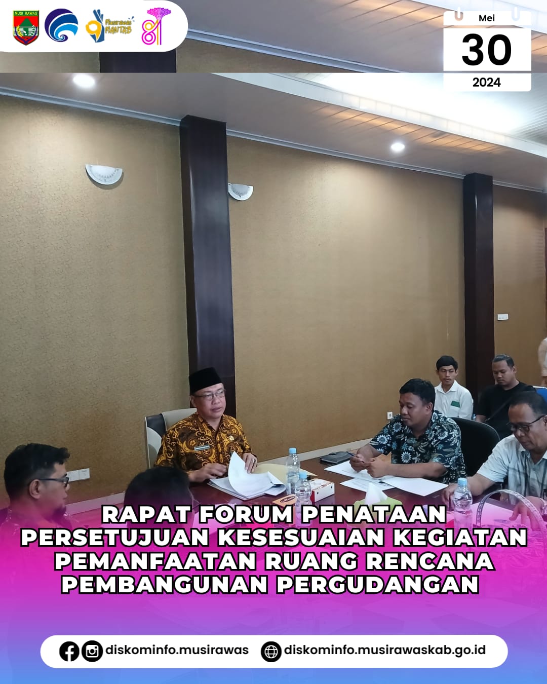 Rapat Forum Penataan Persetujuan Kesesuaian Kegiatan Pemanfaatan Ruang rencana pembangunan pergudangan
