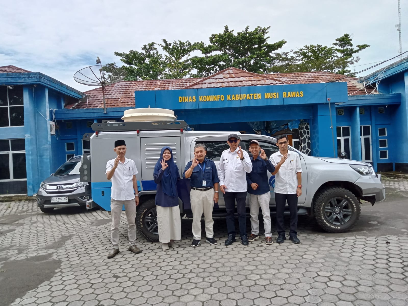 Kedatangan Tim Balai Monitoring Spektrum Frekuensi Radio Kelas I Palembang ke Dinas Kominfo Kabupaten Musi Rawas