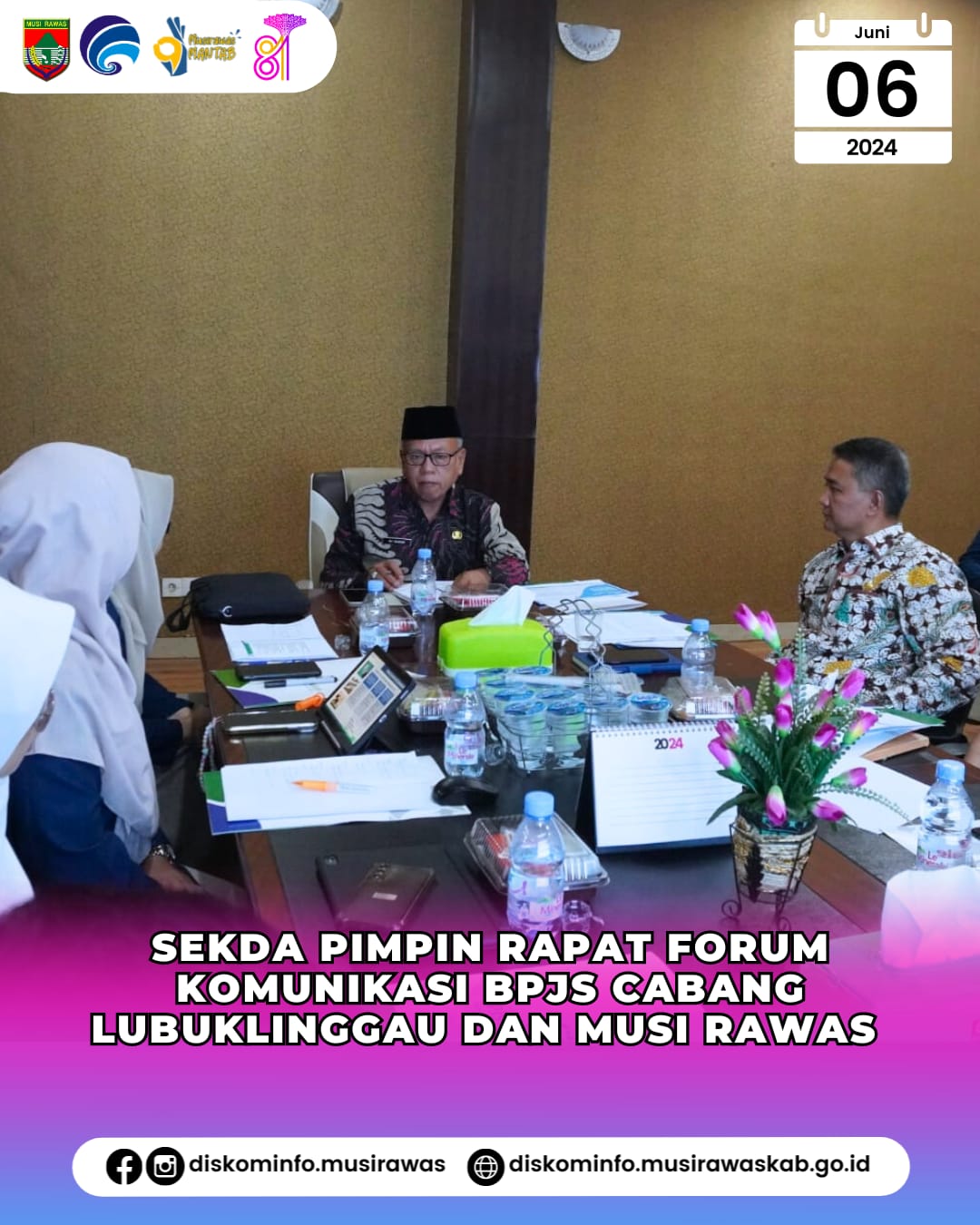 Sekda Pimpin Rapat Forum Komunikasi BPJS Cabang Lubuklinggau dan Musi Rawas