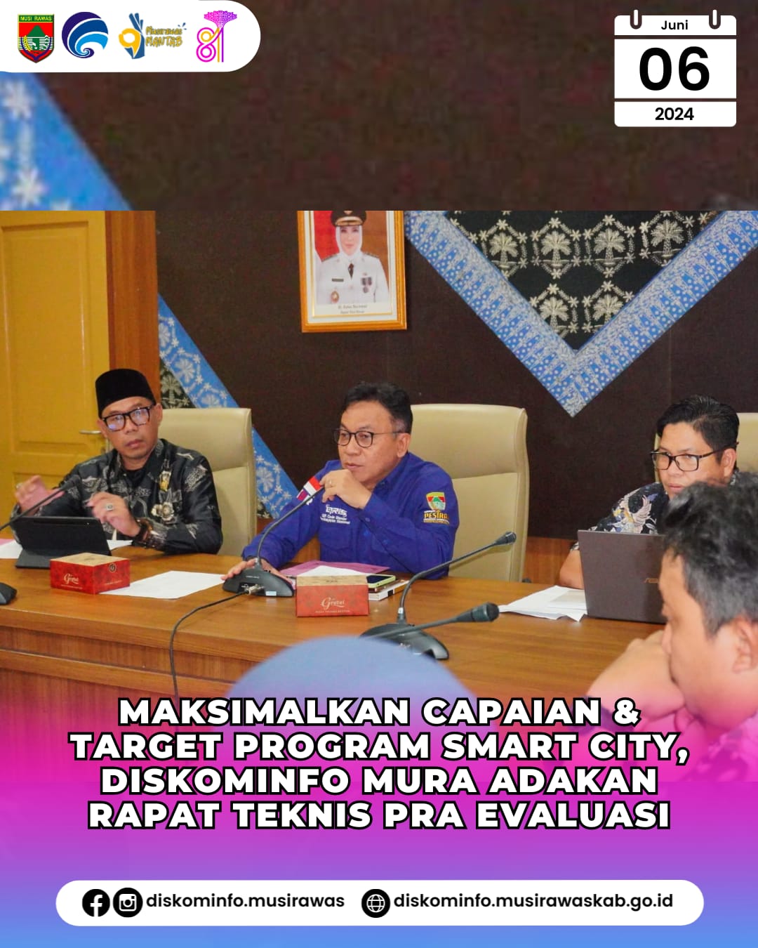 Maksimalkan Capaian & Target Program Smart City, Diskominfo Mura Adakan Rapat Teknis Pra Evaluasi