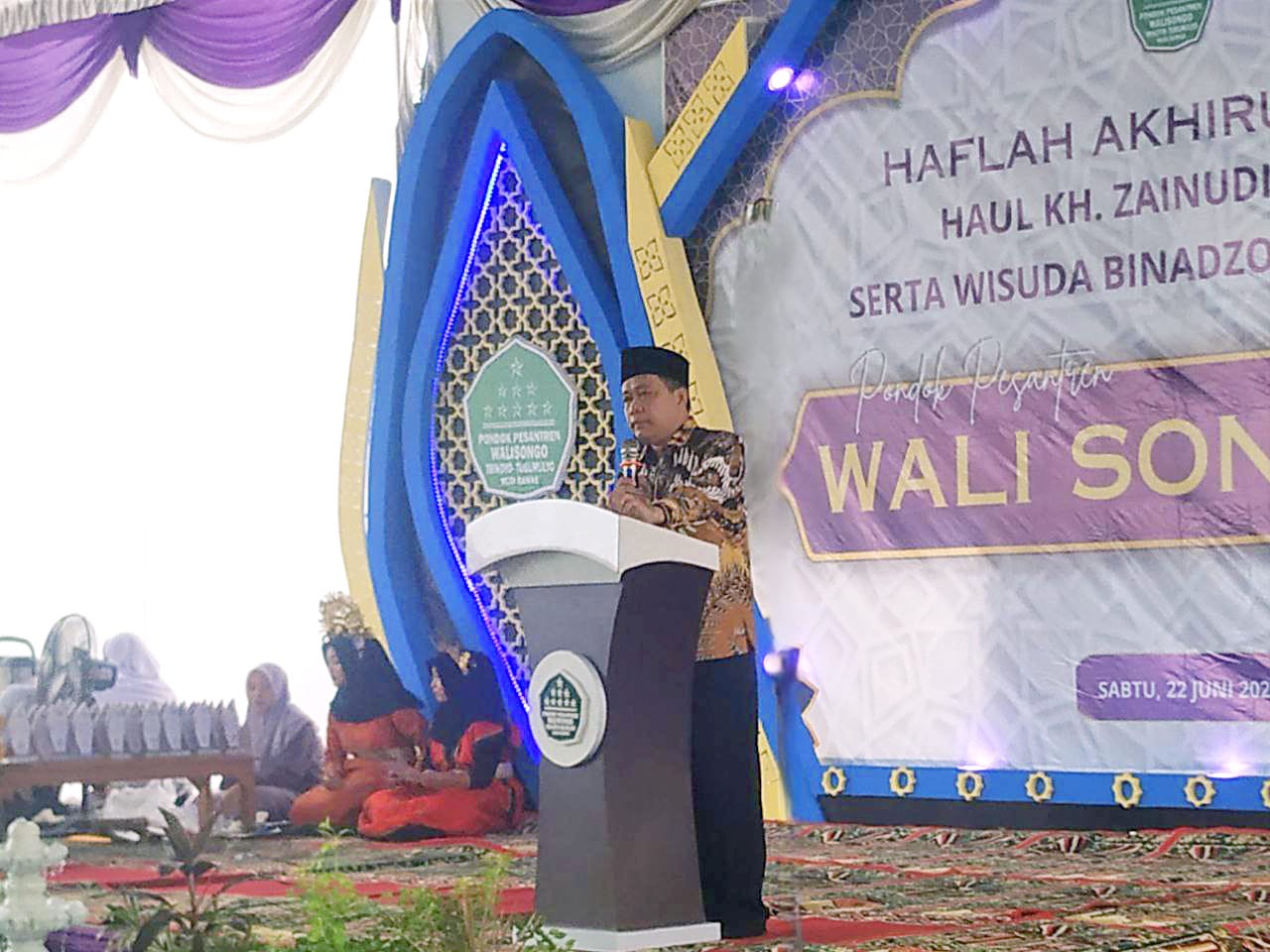 Kabag Kesra Setda Kabupaten Musi Rawas hadiri Haflah akhirussanah Pondok Pesantren Walisongo