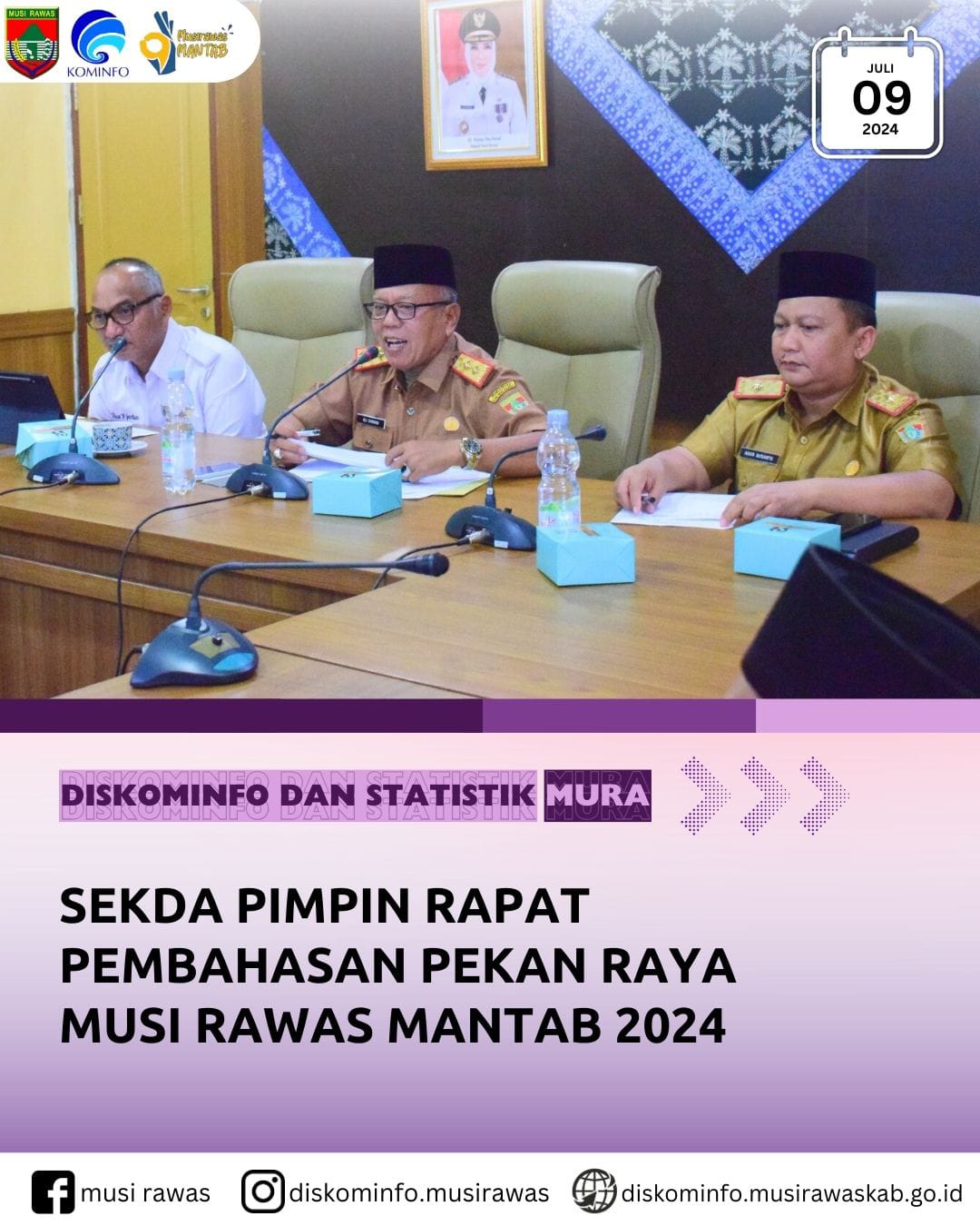 Sekda pimpin Rapat Pembahasan Pekan Raya Musi Rawas Mantab 2024
