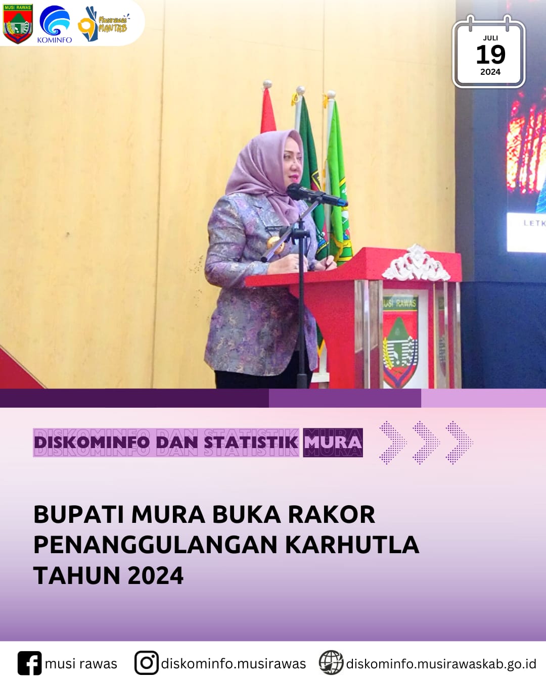 Bupati buka Rapat Koordinasi Penanggulangan KARHUTLAH Tahun 2024