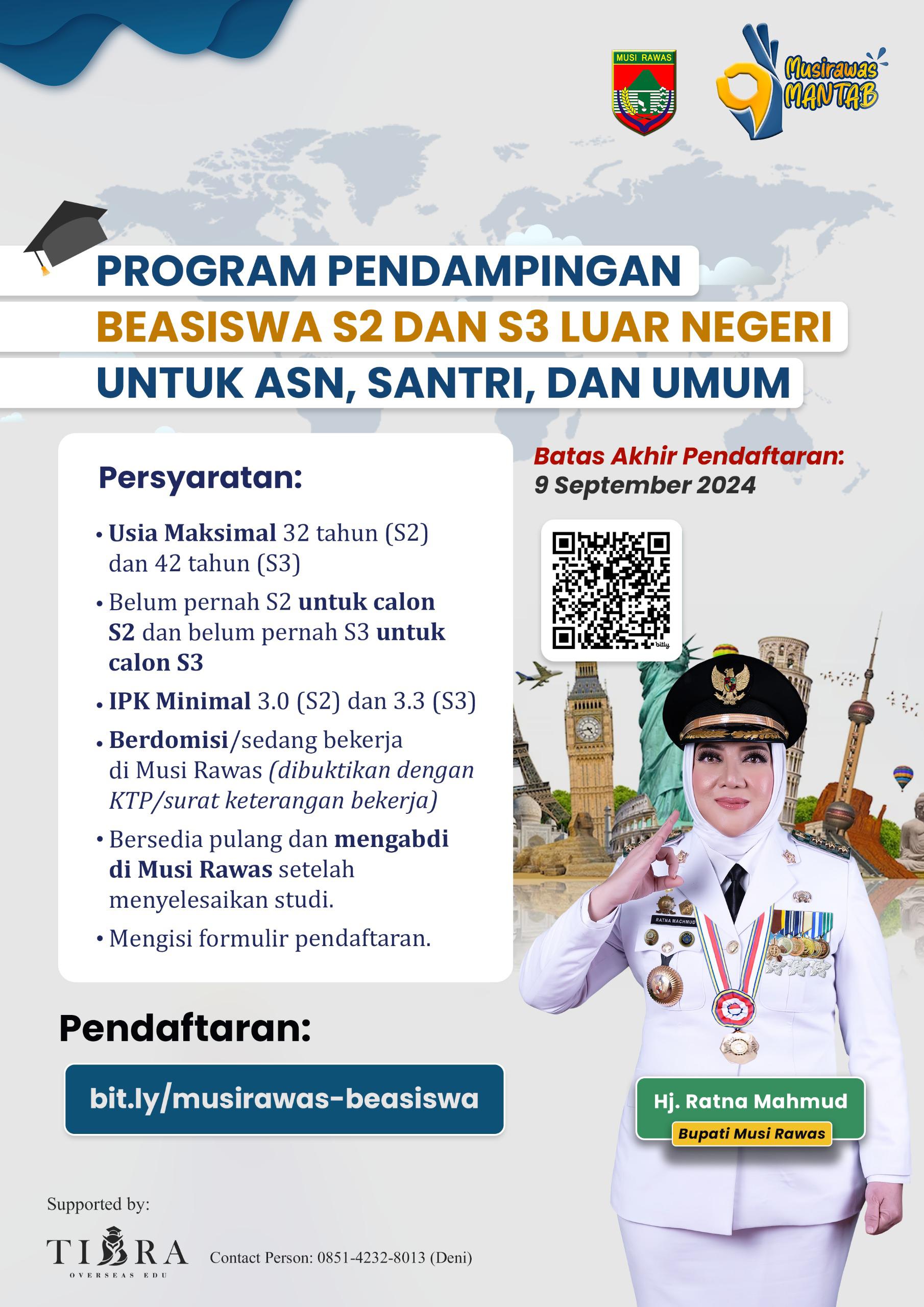 Program Pendampingan Beasiswa S2 dan S3 Luar Negeri untuk ASN, Santri dan Umum
