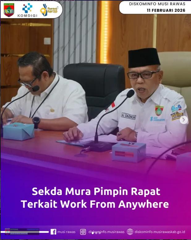 Sekda Mura Pimpin Rapat Terkait Work From Anywhere