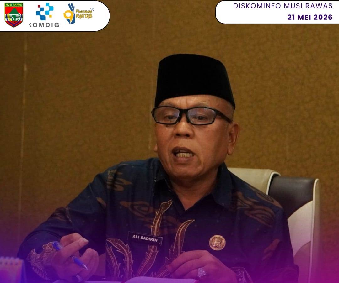 Sekda Mura Ikuti Sosialisasi Rencana Induk Percepatan Pengentasan Kemiskinan melaui Vidcon