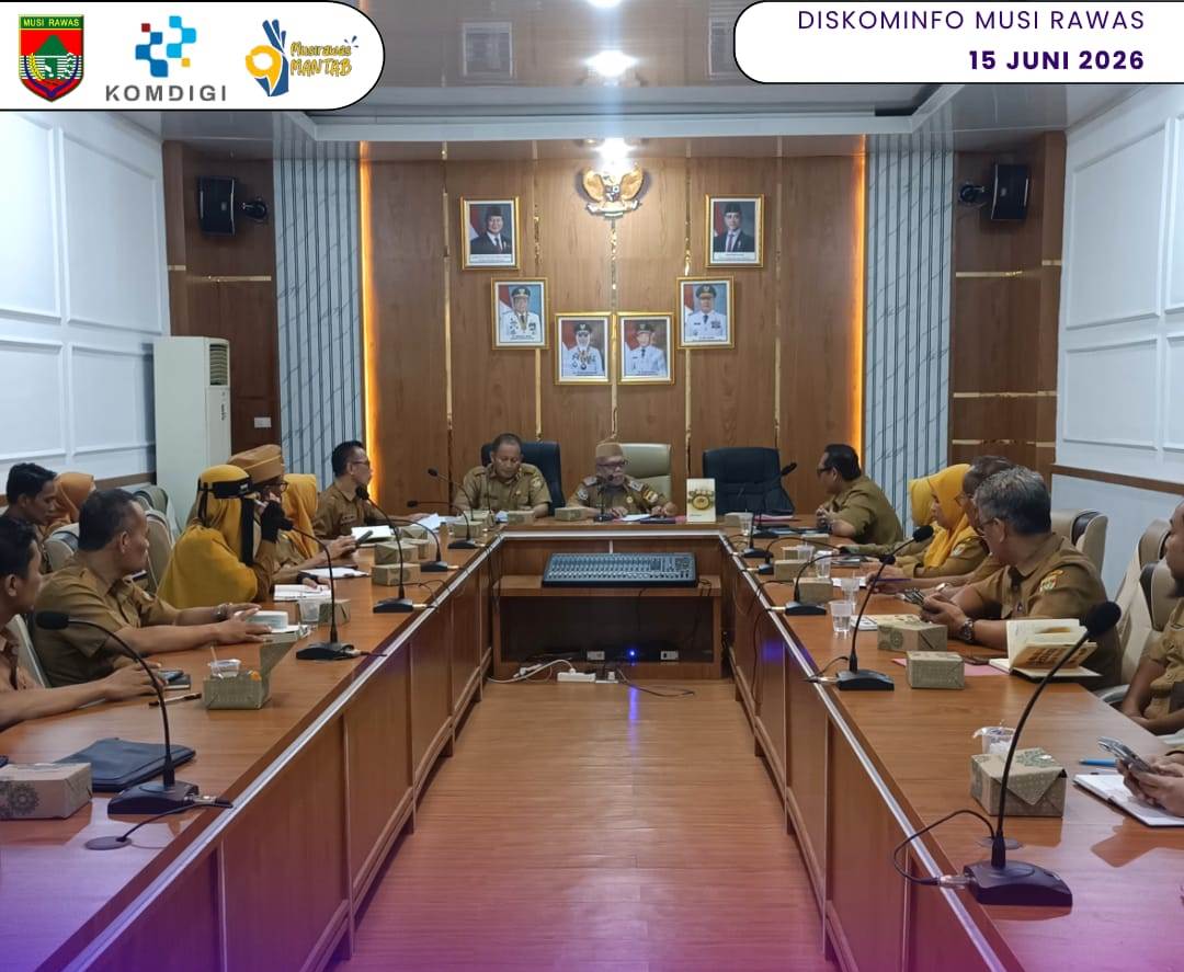 Sekda Musi Rawas Pimpin Rapat Pembahasan Hasil Seritifikasi dan Validasi Penentuan Calon Titik Lokasi SPPG