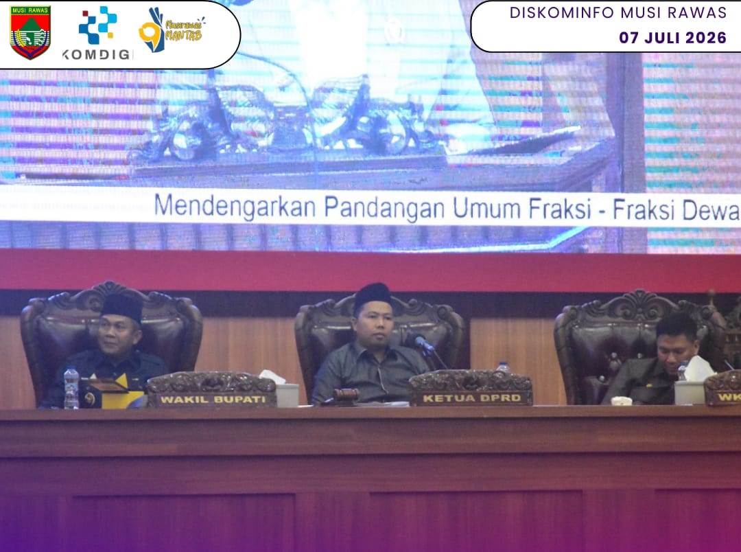 Wabup Mura Hadiri Rapat Paripurna DPRD, Dengarkan Pandangan Umum Fraksi atas Raperda Pertanggungjawaban APBD 2025