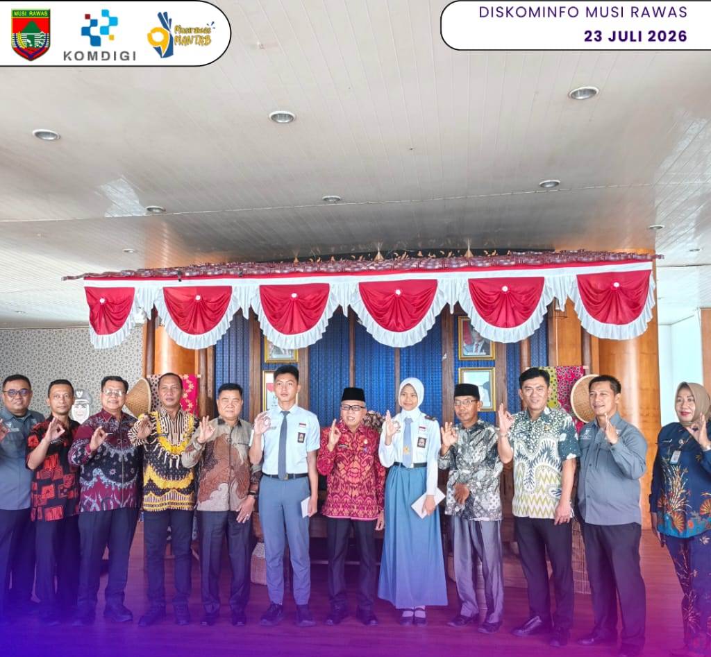 Sekda Musi Rawas Lepas Calon Paskibraka Tingkat Provinsi Sumsel Utusan Kabupaten Musi Rawas