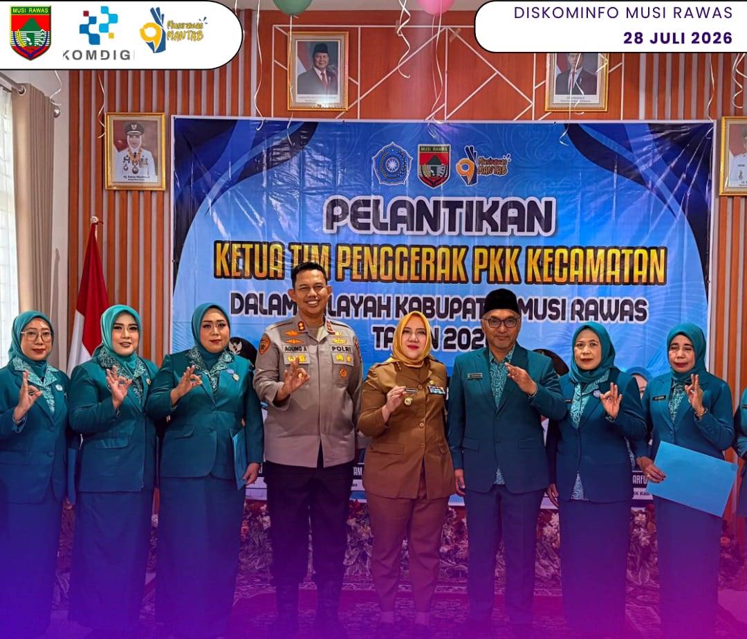 Bupati Musi Rawas Lantik Ketua TP PKK Kecamatan, Perkuat Sinergi Pemberdayaan Keluarga