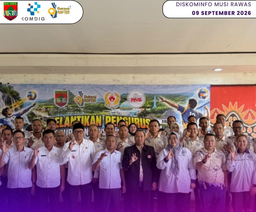 Wakil Bupati Musi Rawas Hadiri Pelantikan Pengurus Kabupaten Persatuan Bola Voli Seluruh Indonesia Musi Rawas